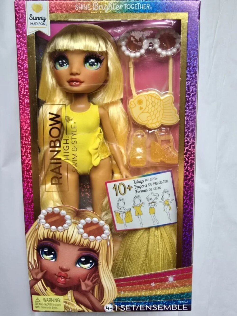 Rainbow High Swim & Style Sunny 11" Doll - New / Sealed